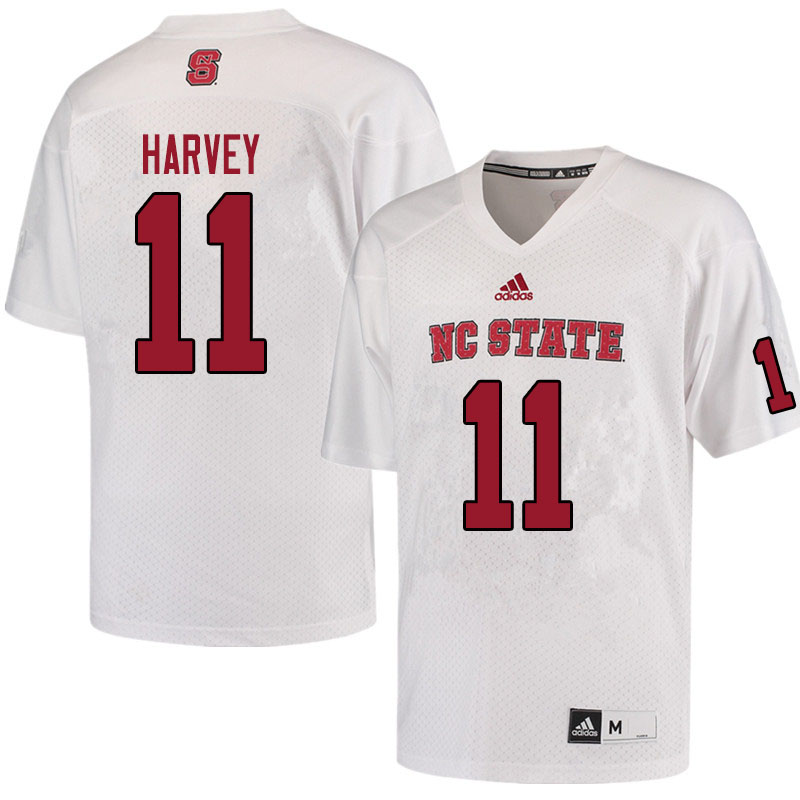 Men #11 Andrew Harvey NC State Wolfpack College Football Jerseys Sale-White